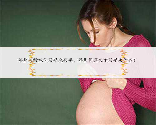 郑州高龄试管助孕成功率，郑州供卵天子助孕是什么？