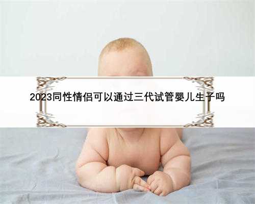 2023同性情侣可以通过三代试管婴儿生子吗